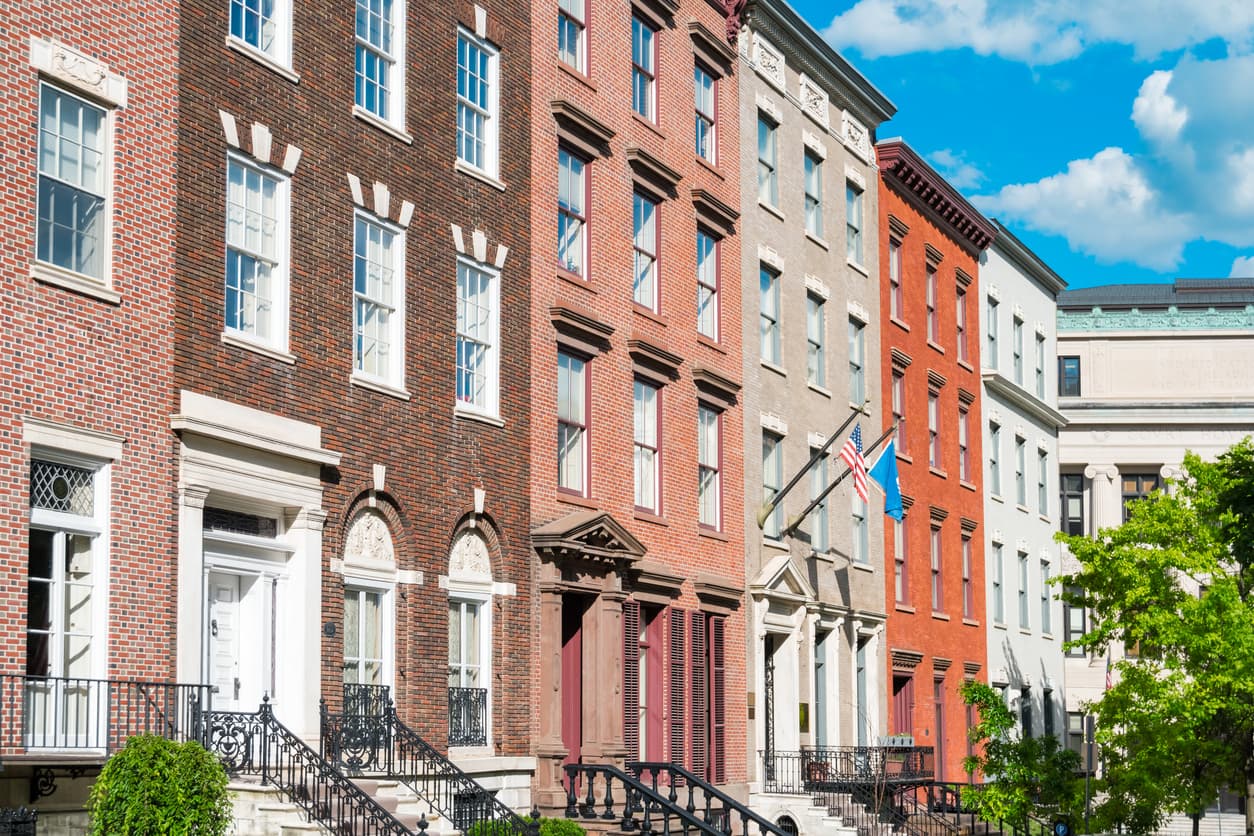 red houses albany