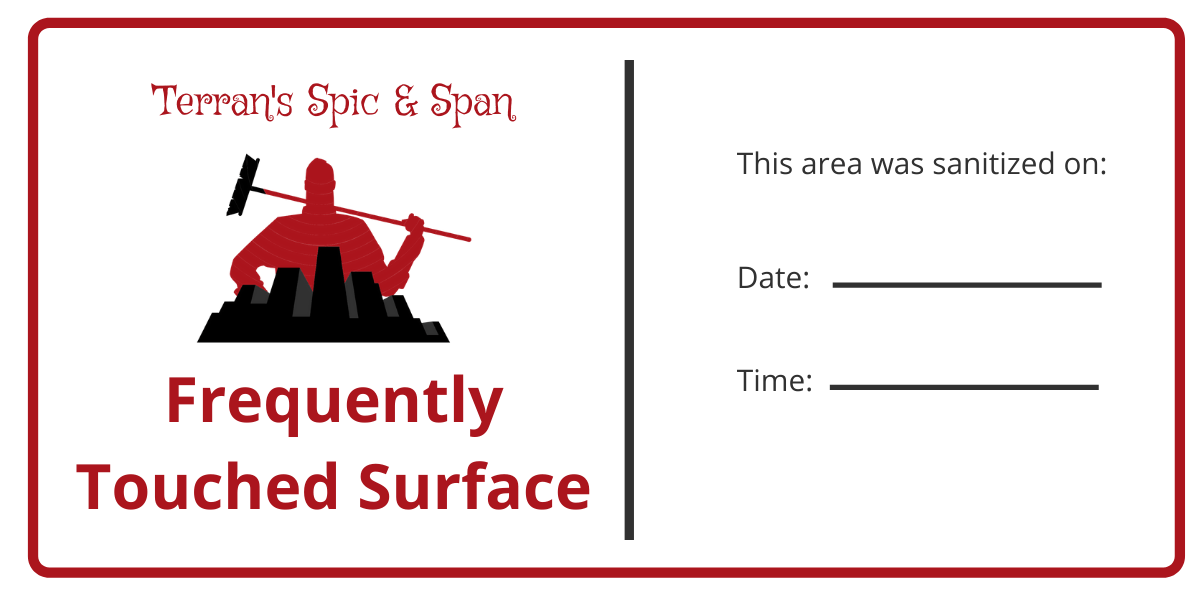 Labeling for frequently touched surfaces