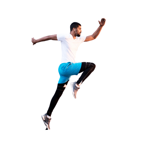 A gym member running for gym cleaning service