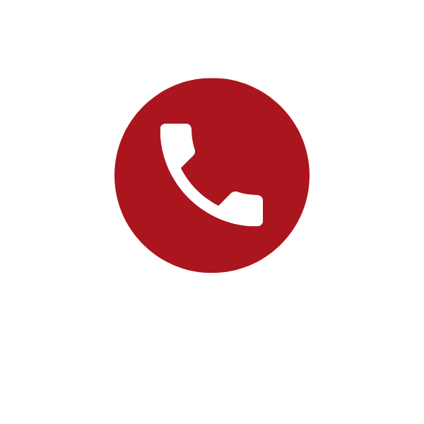 icon of a white phone with a red background