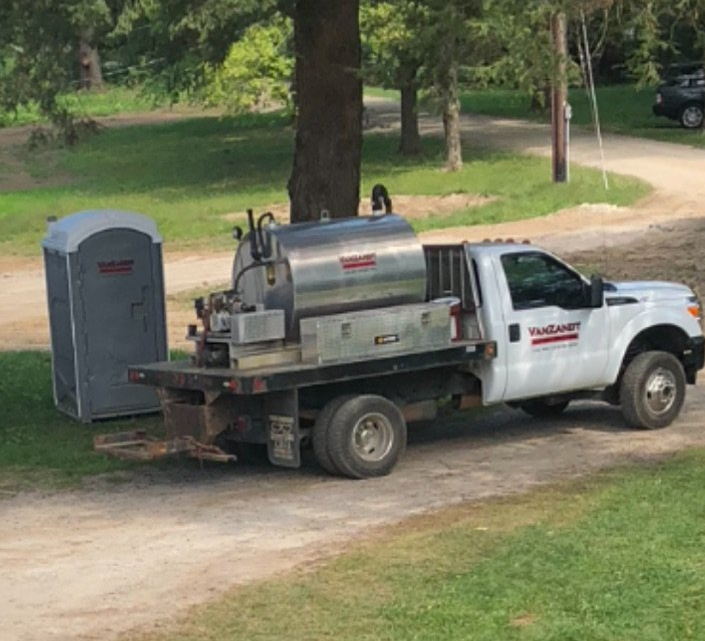 Portable Restrooms — Two Red Portable Toilet in Lee, MA Portable Restrooms — Two Red Portable Toilet in Lee, MA