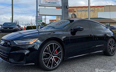 A Color Black Sports Car With Tinted Window — Greenville, SC — iTint