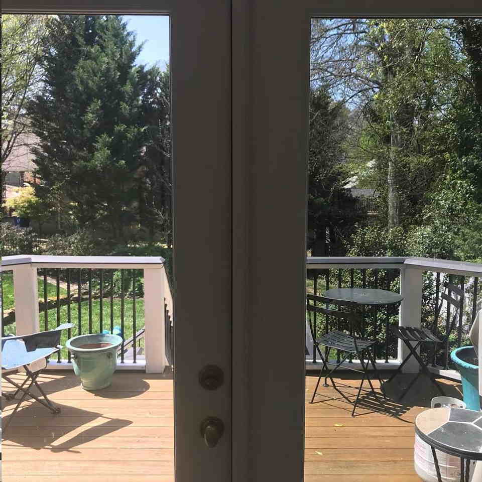 View of a Deck From the Inside Through a Tinted Windows — Greenville, SC — iTint