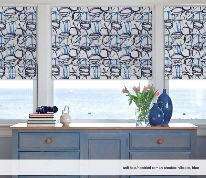 blue draperies