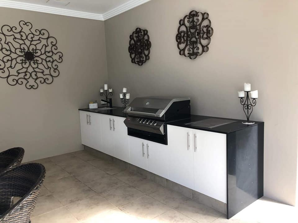 Outdoor Bench With BBQ — DMB Kitchens in Port Macquarie, NSW
