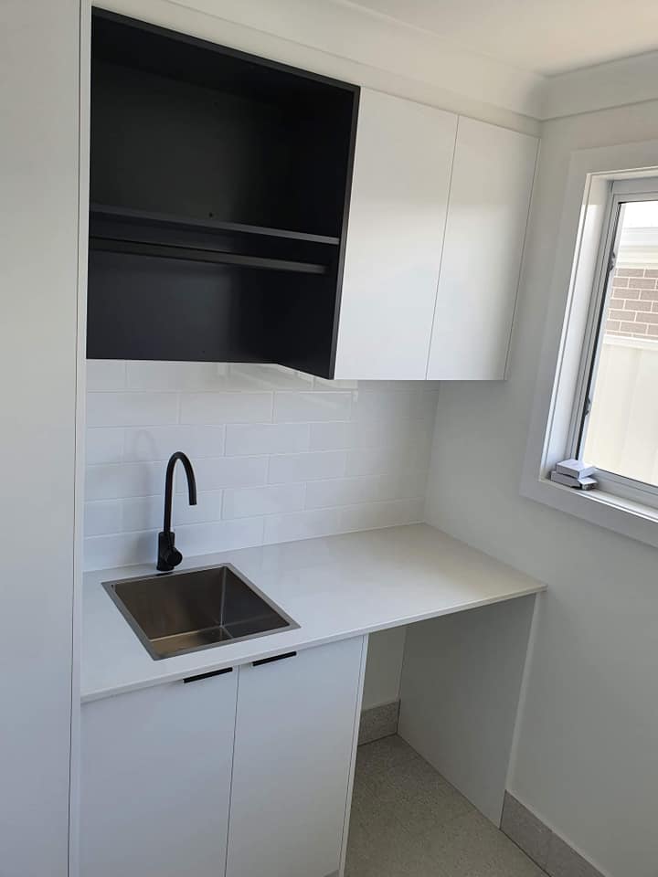 Large Laundry Bench With Sink — DMB Kitchens in Port Macquarie, NSW