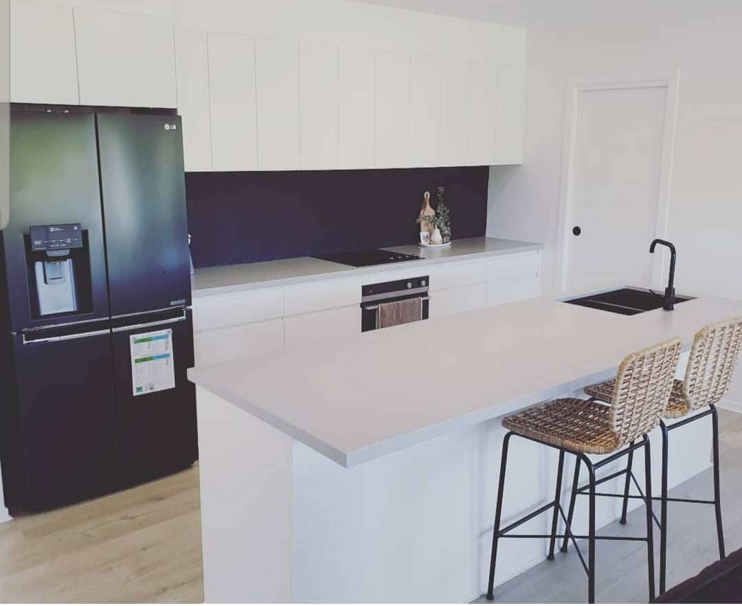 Black Fridge — DMB Kitchens in Port Macquarie, NSW