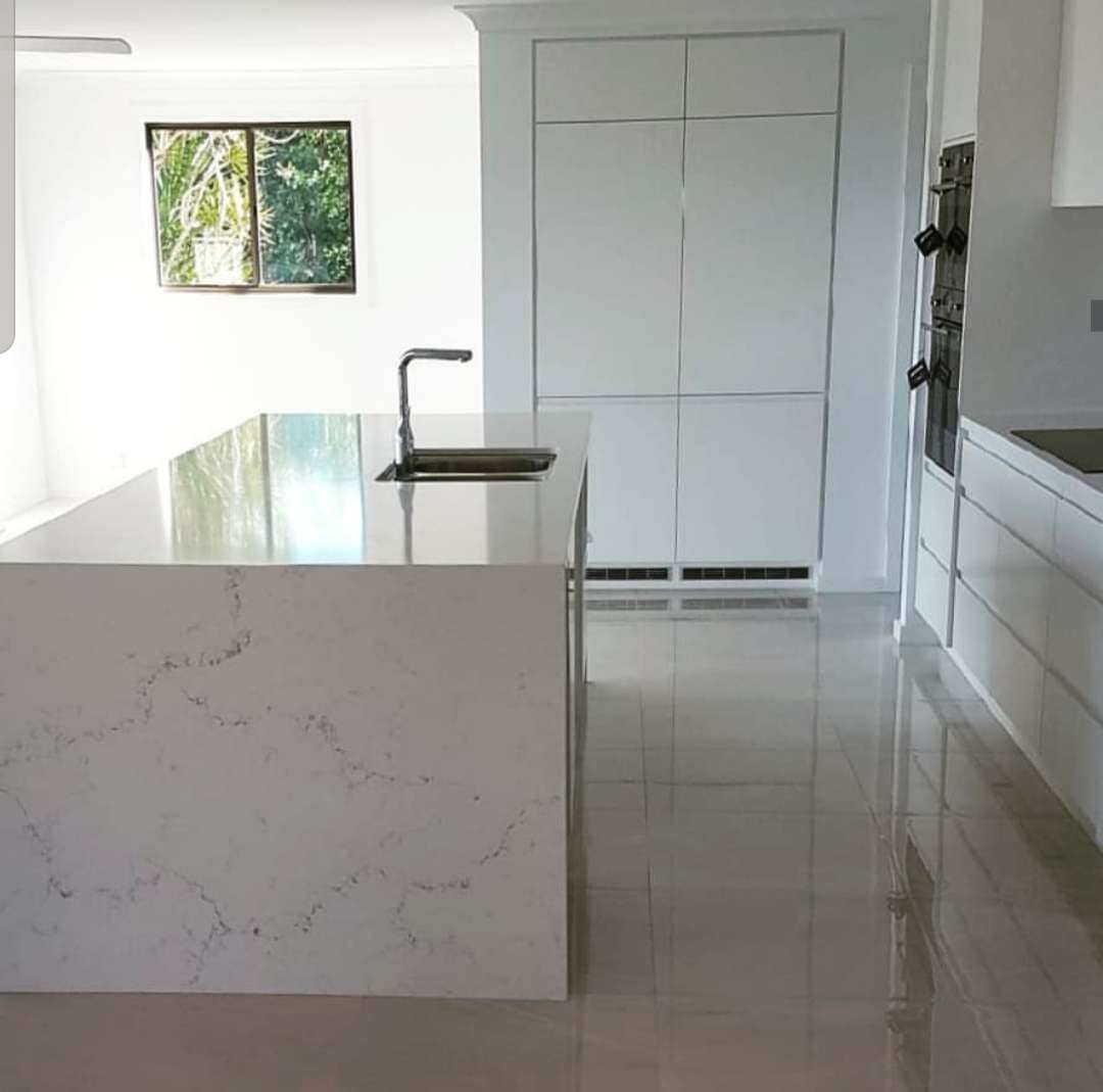 Marble Table, Window In Background — DMB Kitchens in Port Macquarie, NSW