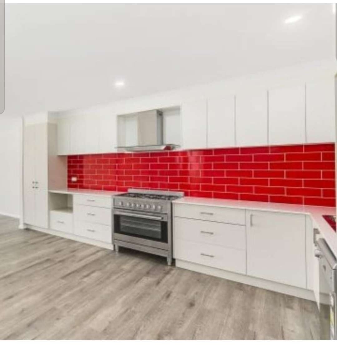 Red Backsplash — DMB Kitchens in Port Macquarie, NSW