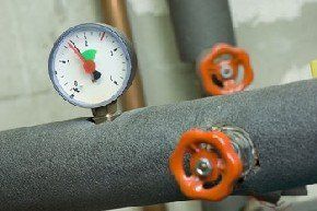 For expert gas and plumbing services, don't hesitate to contact us Pressure gauge and taps on gas pipes