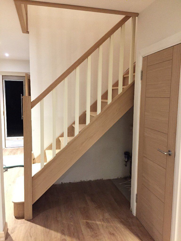 white painted railing