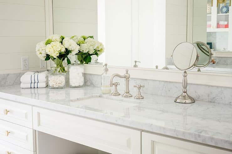 Marble Countertops at Stone World Designs Picture of Marble Bathroom Countertops in Central Arkansas at Stone World Designs