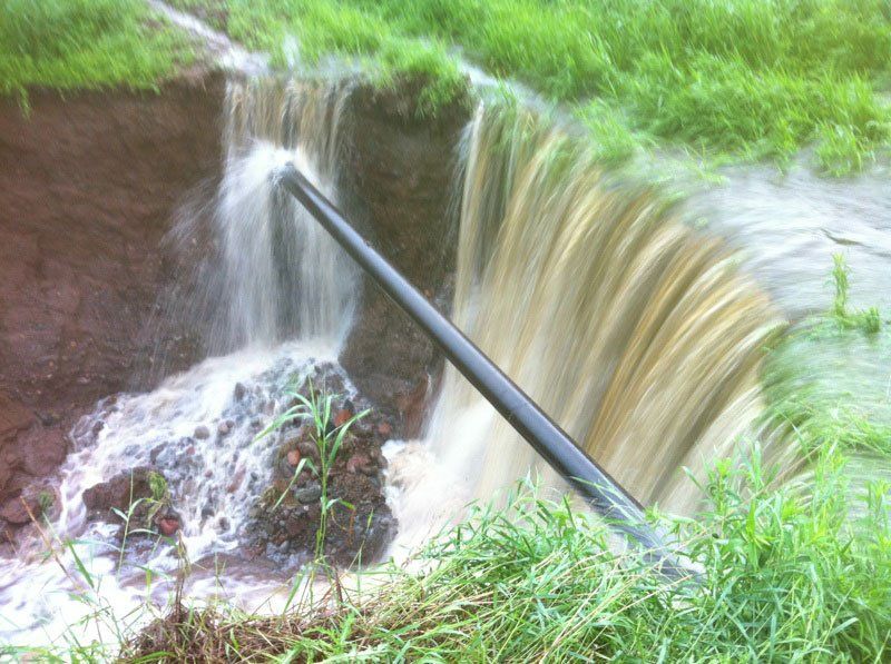 Pipeline Washout Area — Carlton, MN — Omar's Sand & Gravel