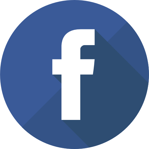 Logotipo de Facebook en un círculo azul con una “f” minúscula blanca.