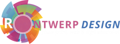 Een kleurrijk logo voor een bedrijf genaamd ontwerp design