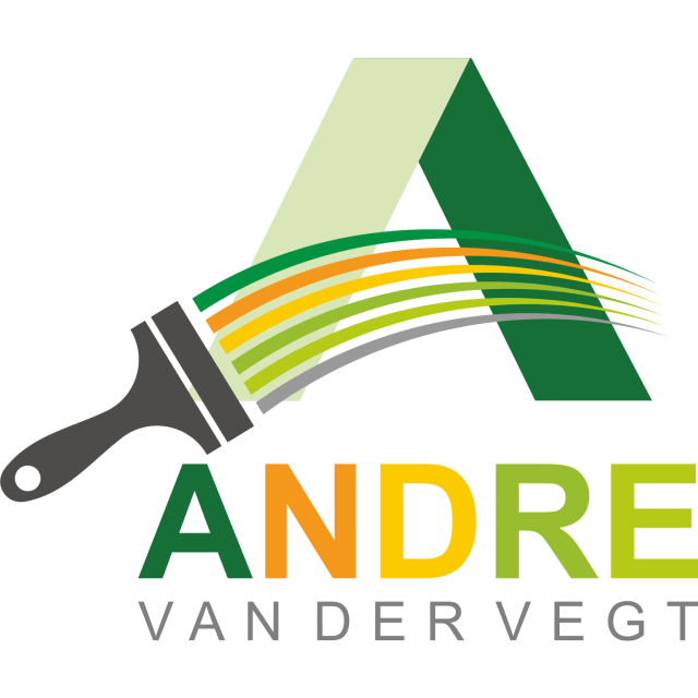 Een logo voor Andre van der Vegt met een penseel