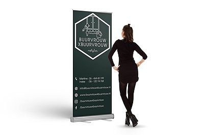 Drukwerk roll-up banner buurvrouwxbuurvrouw