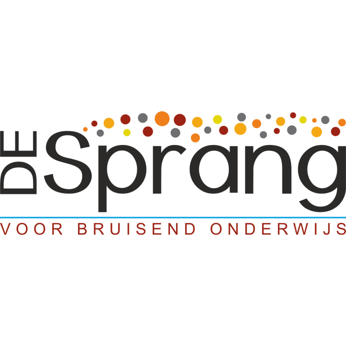 A logo for a company called sprang voor bruisend onderwijs