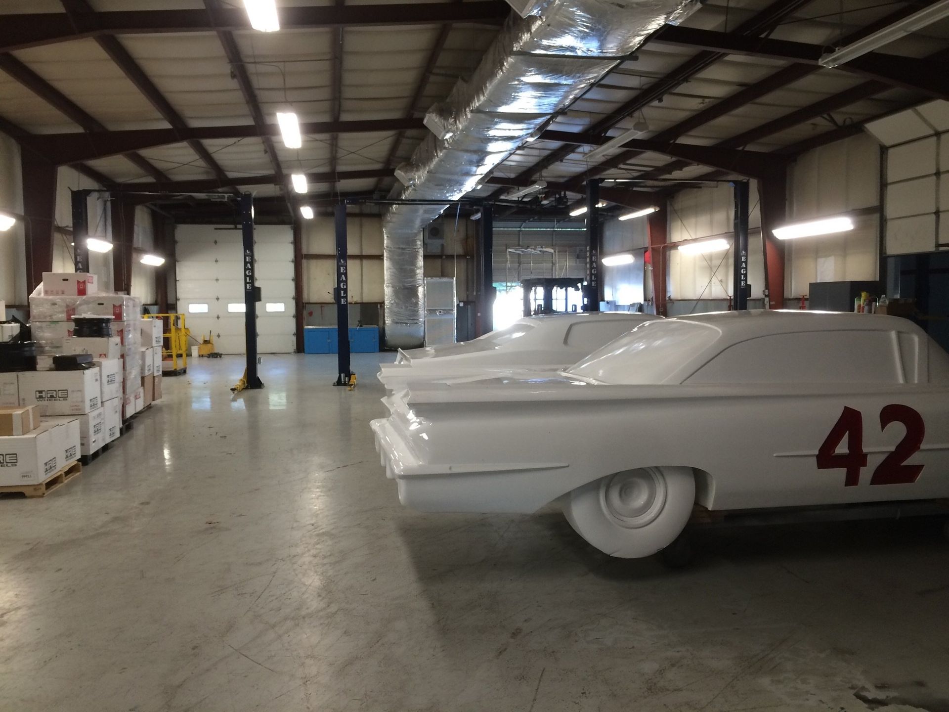 A large car garage