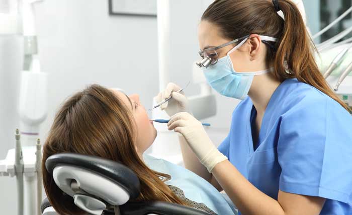 dentist with patient