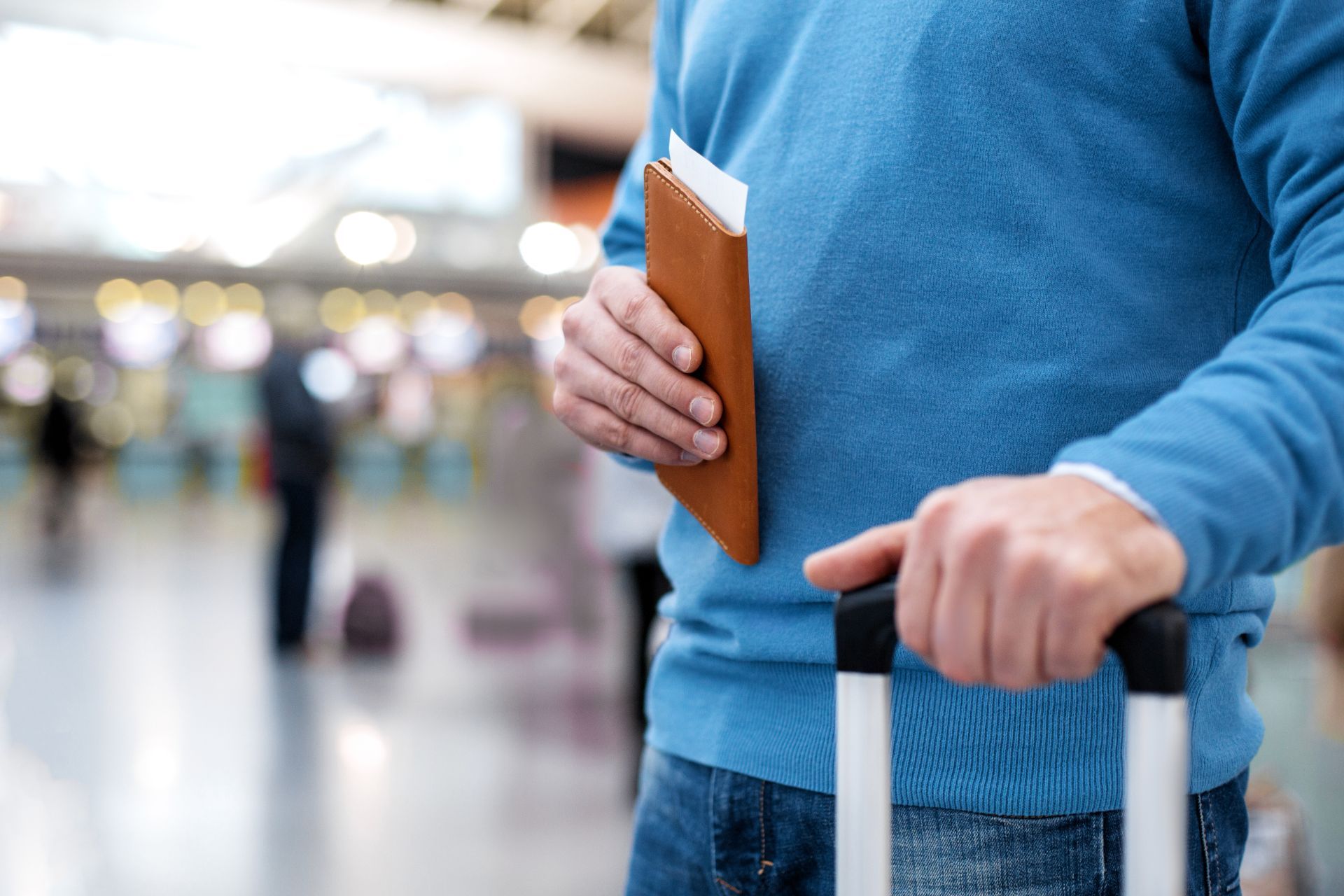 Partenza all'aeroporto