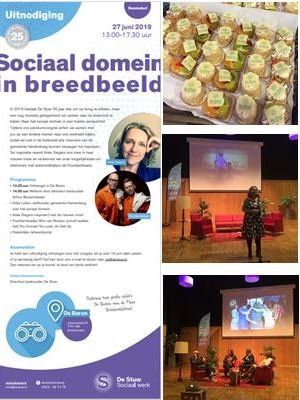 Ontwerpen voor het event van De Stuw, inclusief opdruk voor taartjes.
