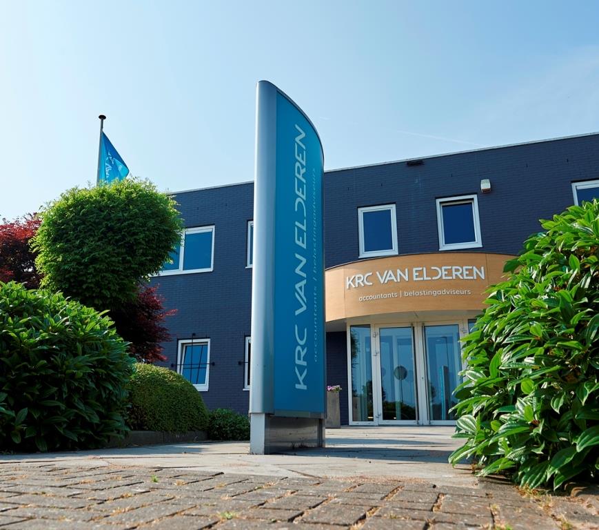 Gevel van KRC Van Elderen Wezep voor de portfolio