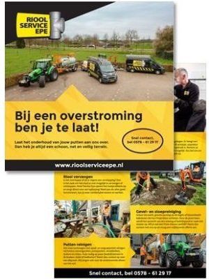 Beelden van Riool Service Epe voor de portfolio.