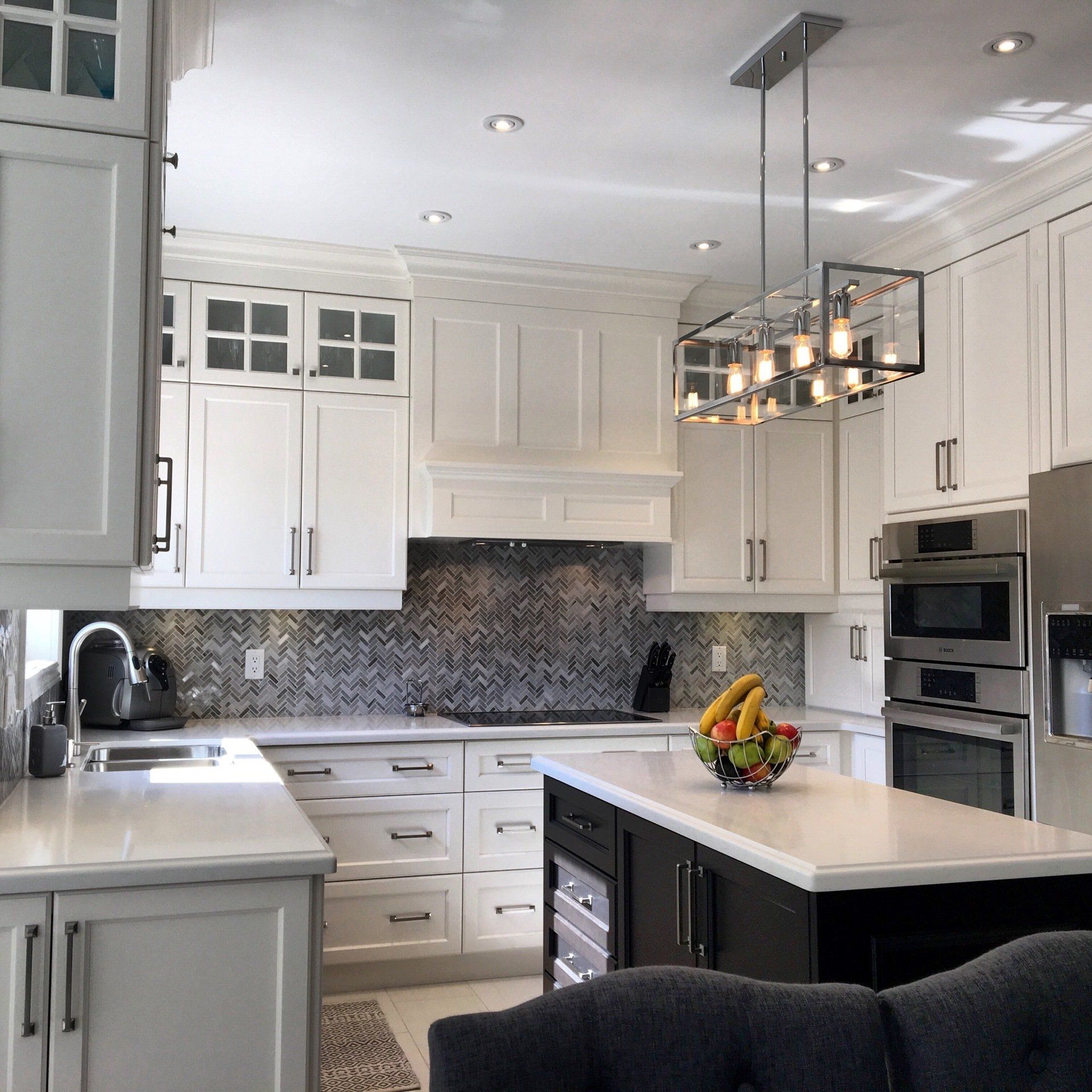 Oakville interior design, custom built kitchen, custom cabinets, kitchen remodel