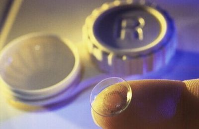 Contact lens on a person's finger tip - Order Contact Lenses Online in Fredericksburg, VA