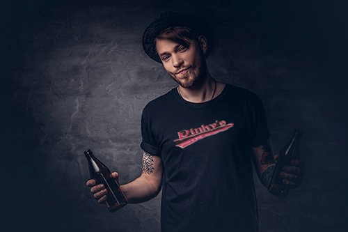 Apparel — Man Holding Beer In Walnut Creek, CA