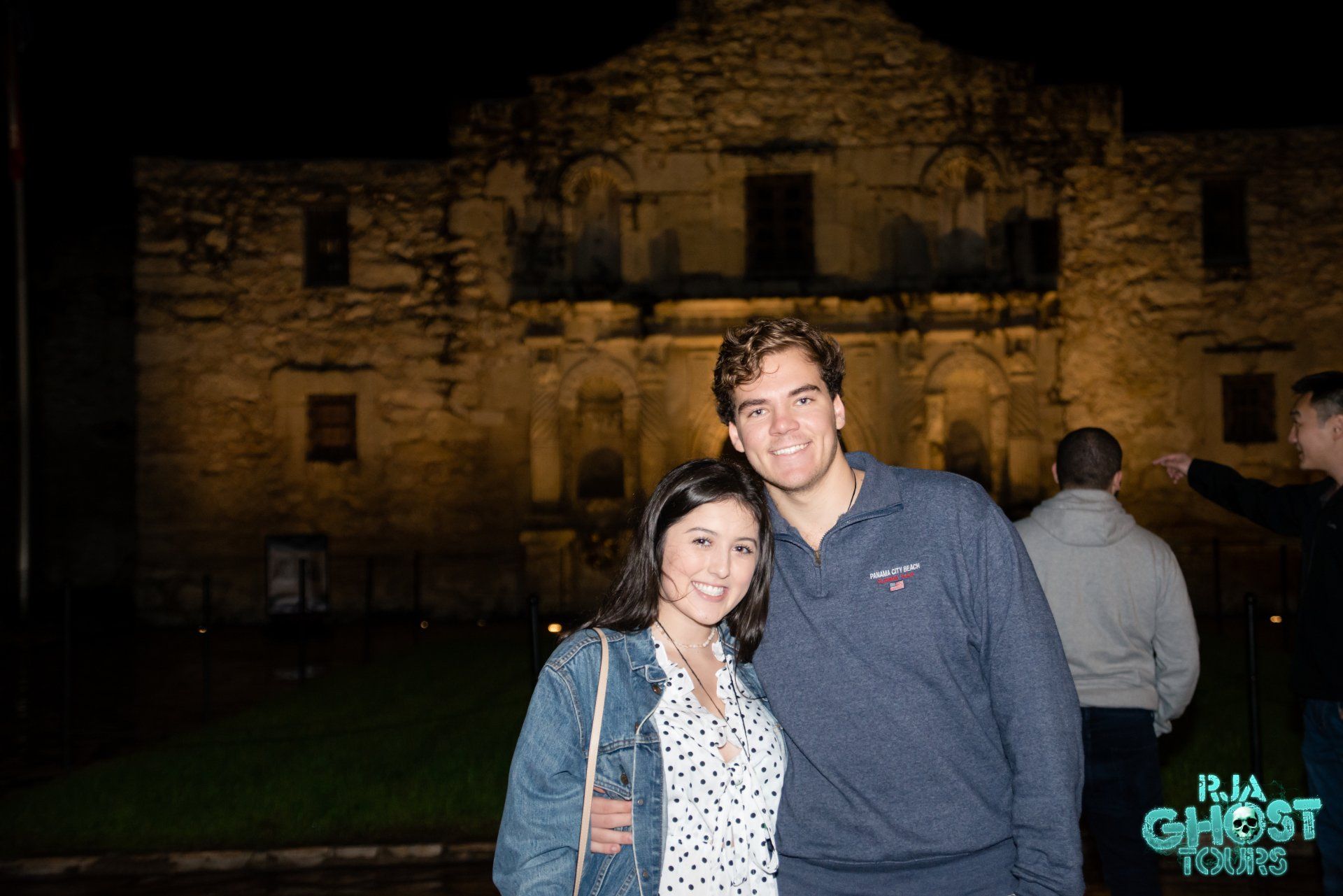Ghost Tour Guests At The Alamo