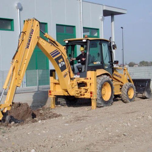 Digger at work