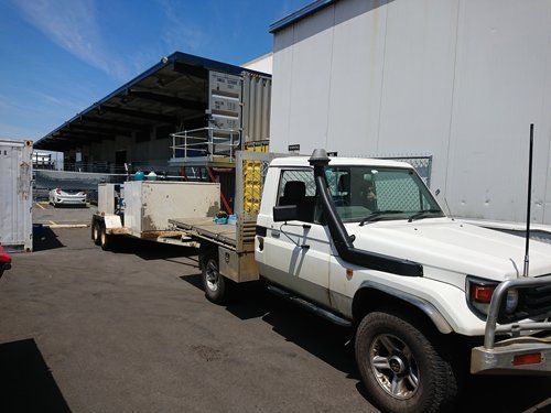 white work truck