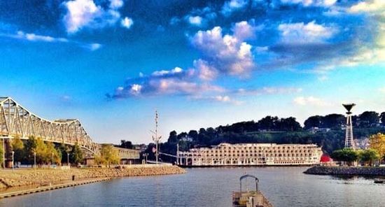 View of a Blue Sky from the River — Florence, AL — Stanfield's River Bottom Grille