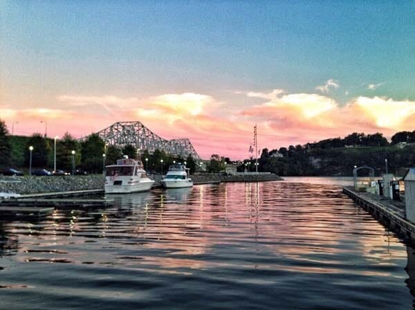 View of a Sunset from the River — Florence, AL — Stanfield's River Bottom Grille