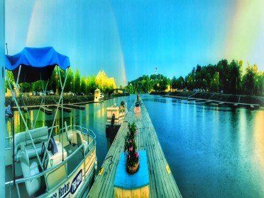 Vibrant Scenery from the Dockyard — Florence, AL — Stanfield's River Bottom Grille