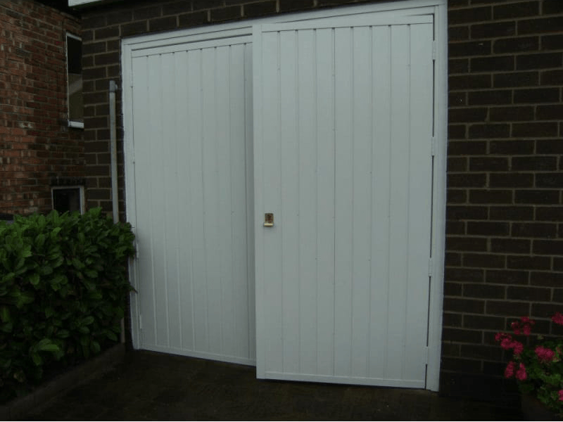 white colour garage shutter