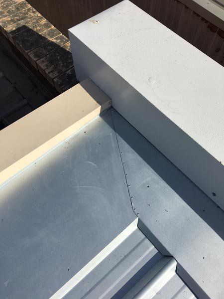 Roof being replaced