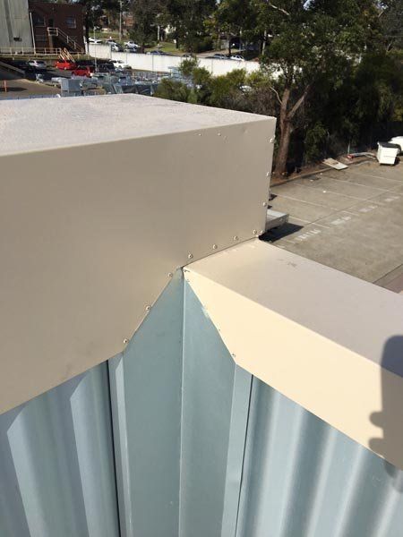 Roof being replaced