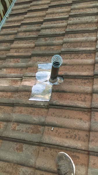 Air vent replacement work in progress