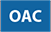 The word oac is written in white on a blue background.