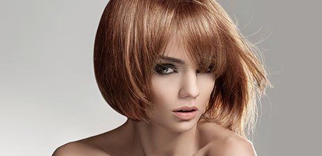 girl with new haircut
