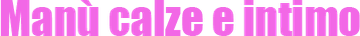 Manù calze e intimo-LOGO