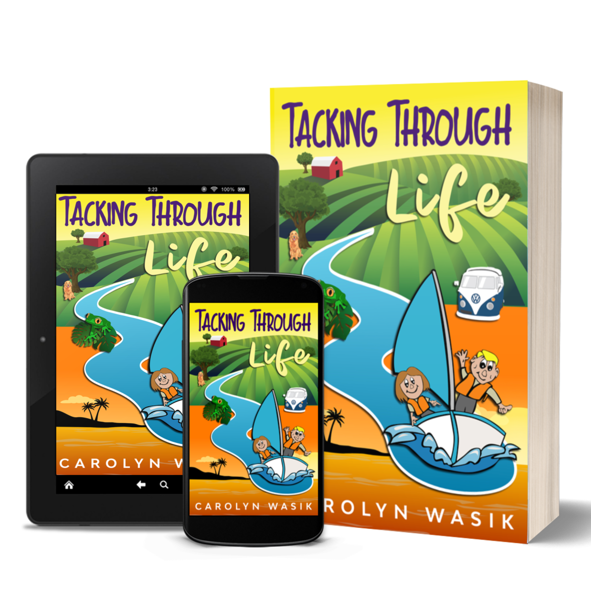 Book cover for sailing memoir by female author carolyn wasik
