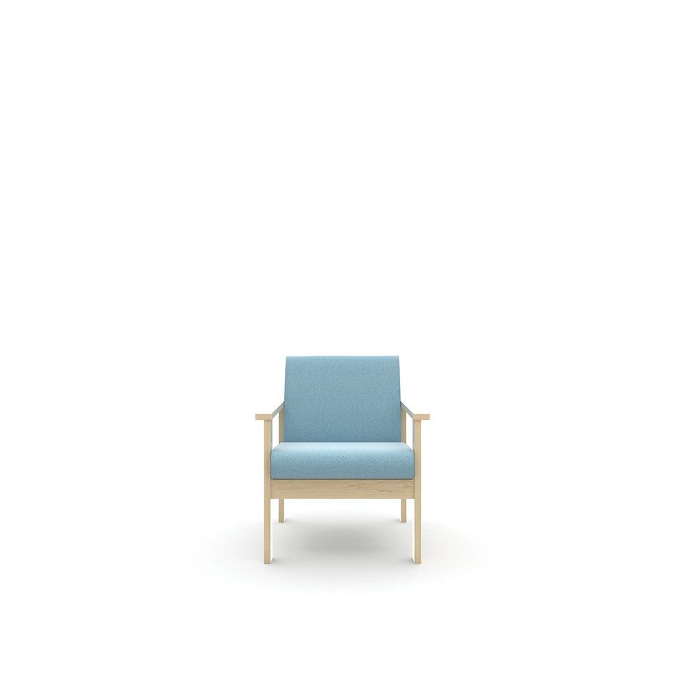wooden frame waiting area and reception setaing