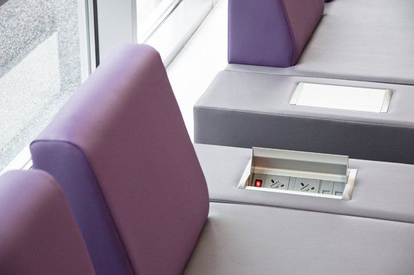 vinyl upholstered modular contract soft seating