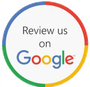 Circle with Google colors encourages reviews; text says