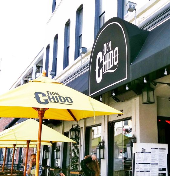 restaurant awning at don chido