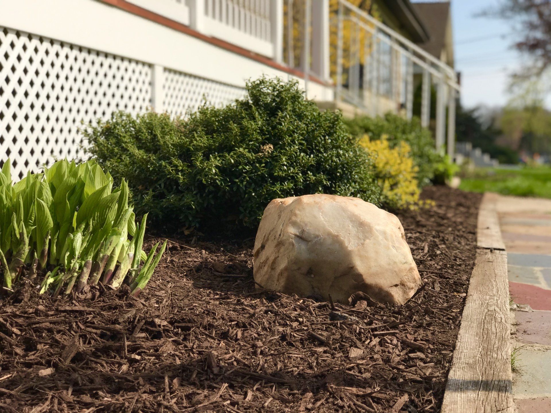 West Hartford Mulch Installation